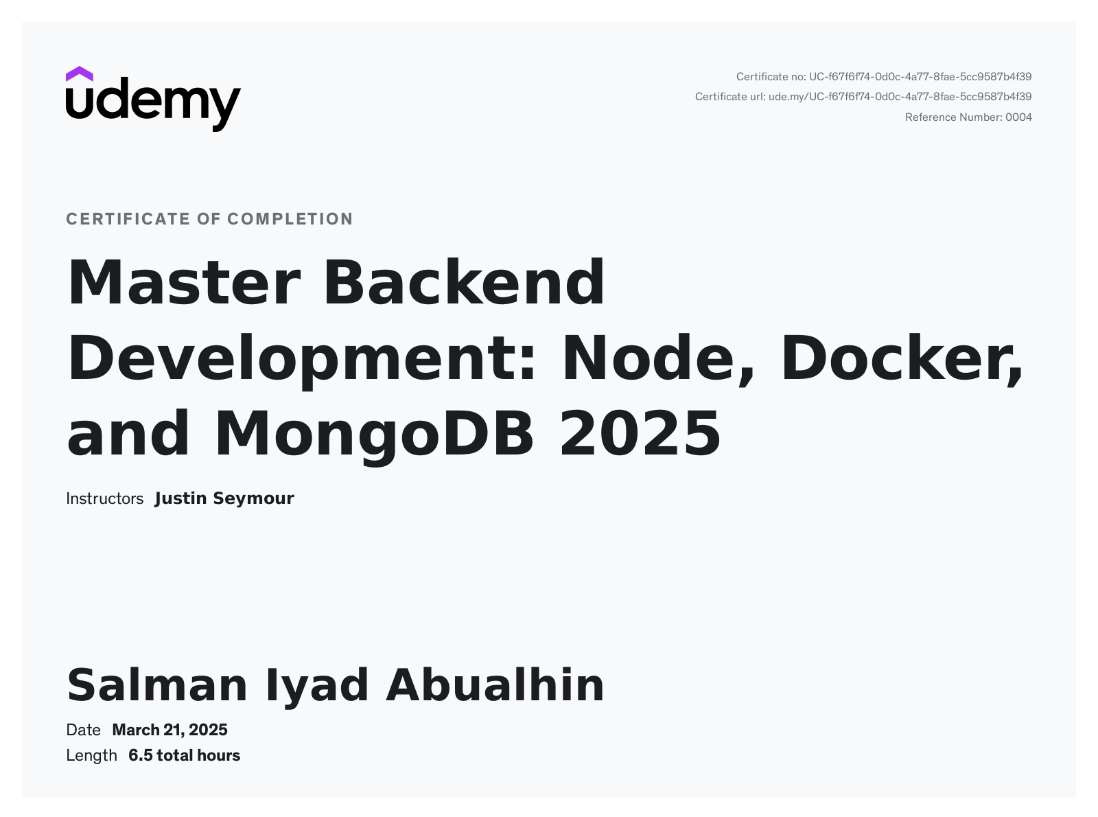 Master Backend Development: Node, Docker, and MongoDB 2025