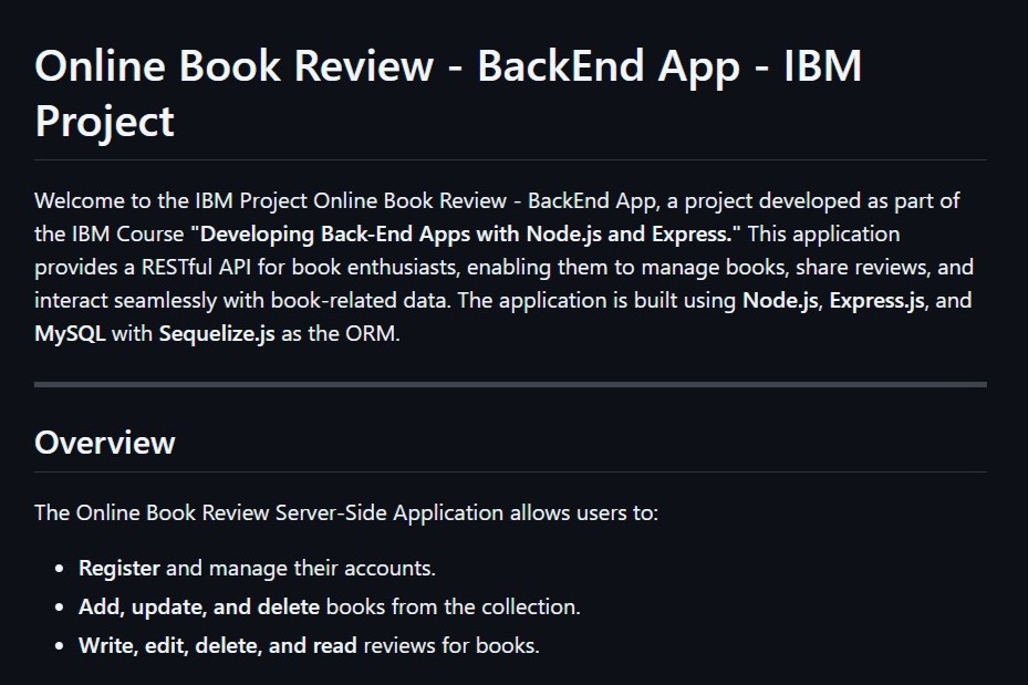 Online Book Review System